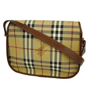 BURBERRY BEIGE HOUSE CHECK SHOULDER BAG NQ01747 BN01